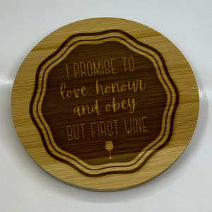 Celebrating Love & Laughter: The Engraved Wooden Wedding & Relationship Coaster Collection