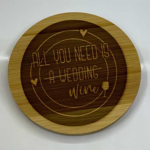 Celebrating Love & Laughter: The Engraved Wooden Wedding & Relationship Coaster Collection