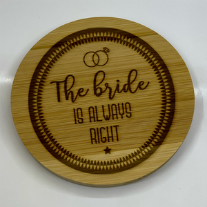 Celebrating Love & Laughter: The Engraved Wooden Wedding & Relationship Coaster Collection