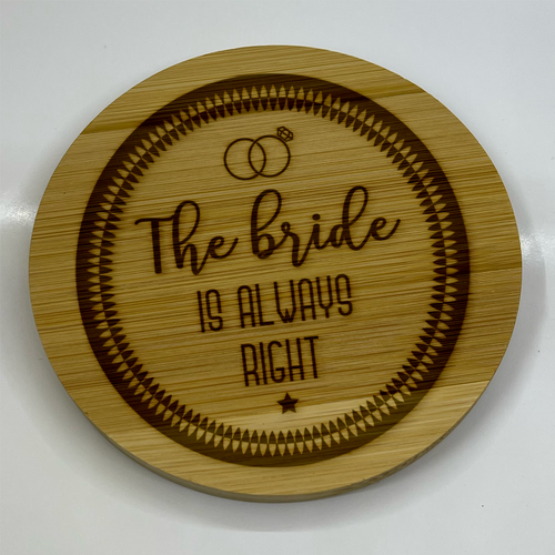 Celebrating Love & Laughter: The Engraved Wooden Wedding & Relationship Coaster Collection