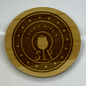 Sip, Savor & Smile: The Witty Engraved Wooden Wine Coaster Collection