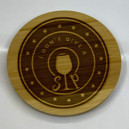 Sip, Savor & Smile: The Witty Engraved Wooden Wine Coaster Collection