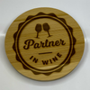 Sip, Savor & Smile: The Witty Engraved Wooden Wine Coaster Collection
