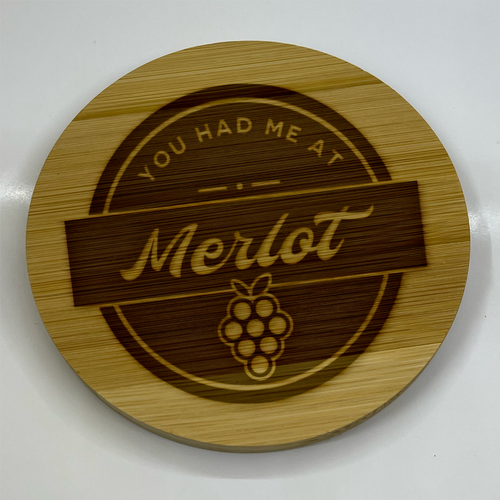 Sip, Savor & Smile: The Witty Engraved Wooden Wine Coaster Collection