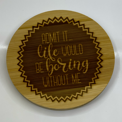Celebrating Love & Laughter: The Engraved Wooden Wedding & Relationship Coaster Collection