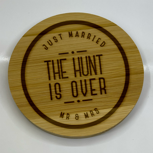 Celebrating Love & Laughter: The Engraved Wooden Wedding & Relationship Coaster Collection