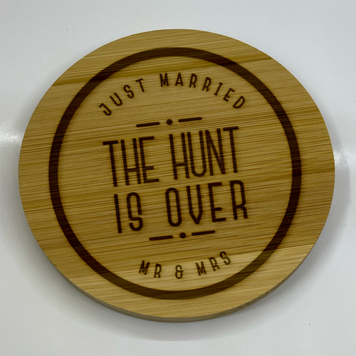 Celebrating Love & Laughter: The Engraved Wooden Wedding & Relationship Coaster Collection