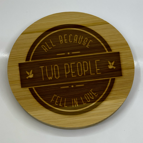 Celebrating Love & Laughter: The Engraved Wooden Wedding & Relationship Coaster Collection