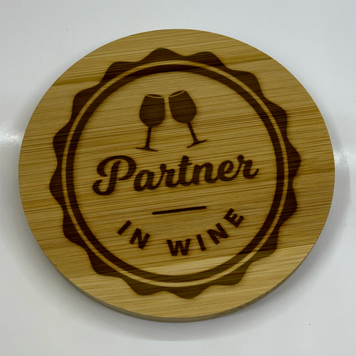 Sip, Savor & Smile: The Witty Engraved Wooden Wine Coaster Collection