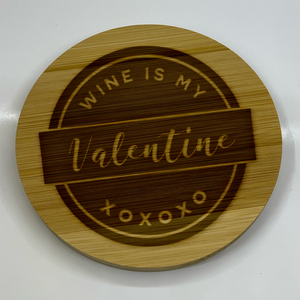 Sip, Savor & Smile: The Witty Engraved Wooden Wine Coaster Collection