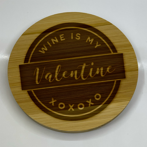 Sip, Savor & Smile: The Witty Engraved Wooden Wine Coaster Collection